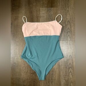 Tavik+ Swimwear One Piece Swimsuit Pink And Green Women’s Size Large